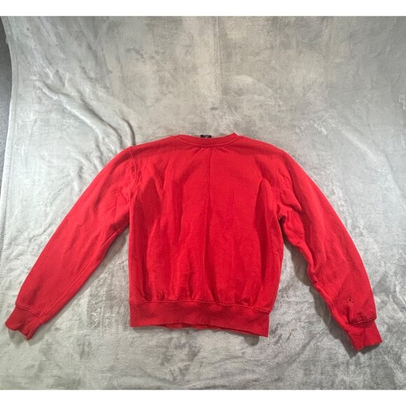 Chicago Bulls Sweatshirt Women's Small Red Crewneck NBA Cotton/Polyester Blend - Picture 8 of 9